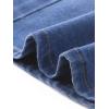 imageAllegra K Casual Denim Skirt for Womens High Waist Split Back Pockets Midi Jean SkirtsSky Blue