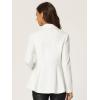 imageAllegra K Womens Casual Jacket Steampunk High Low Hem Open Front Long Sleeves Work Peplum BlazerWhite