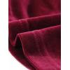 imageAllegra K Halloween Velvet Skirt for Womens Party Bodycon Ruched Mini SkirtsDark Red