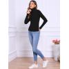 imageAllegra K Sweaters for Women Mock Turtleneck Tops Long Sleeve Slim Fit Tee Casual Trendy Pullover Sweaters Fall Outfits 2025Black