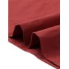 imageAllegra K Womens Cotton ALine Skirt Elastic Waist Casual Peasant Midi Skirts with PocketsDeep Red