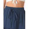 imageAllegra K Womens Maxi Skirt Summer Boho Flowy Ruffle Swing Skirts ALine Beach Tiered Long SkirtDark Blue