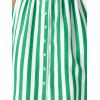imageAllegra K Womens Striped Button Front Elastic Back Waist ALine Midi SkirtGreen