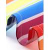 imageAllegra K Womens Striped Button Front Elastic Back Waist ALine Midi SkirtRainbow