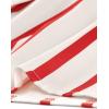 imageAllegra K Womens Striped Button Front Elastic Back Waist ALine Midi SkirtRed