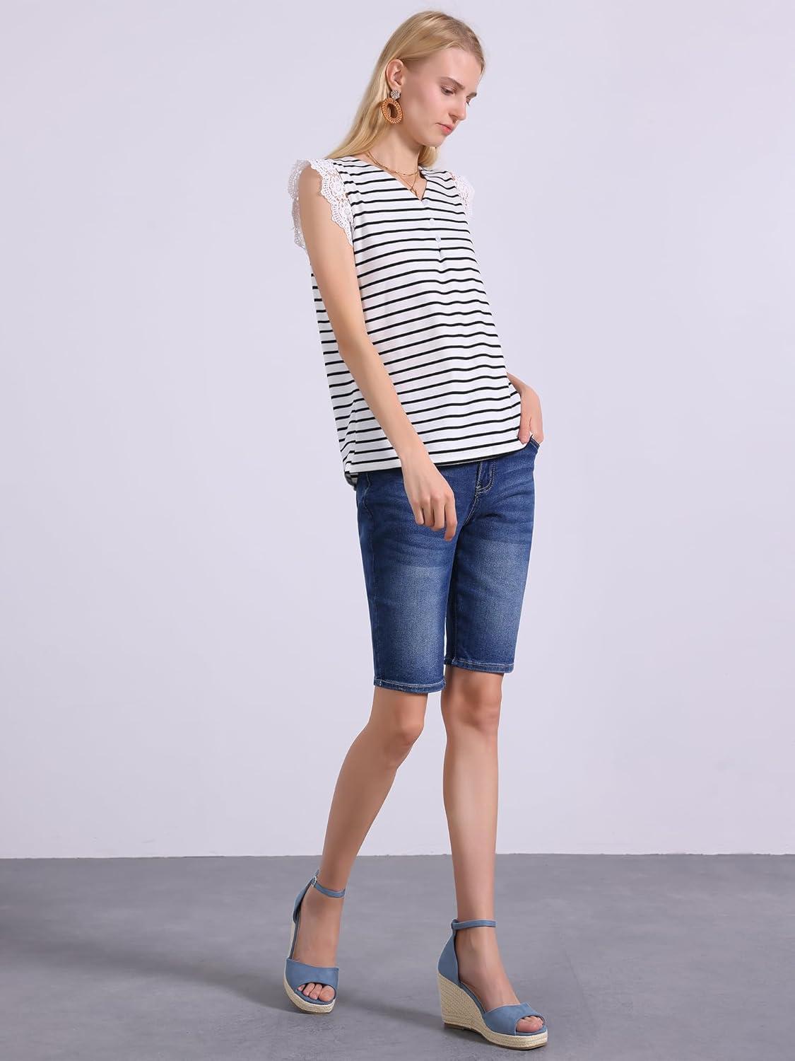 imageAllegra K Womens Espadrille Platform Ankle Strap Wedge Heel SandalsDark Blue