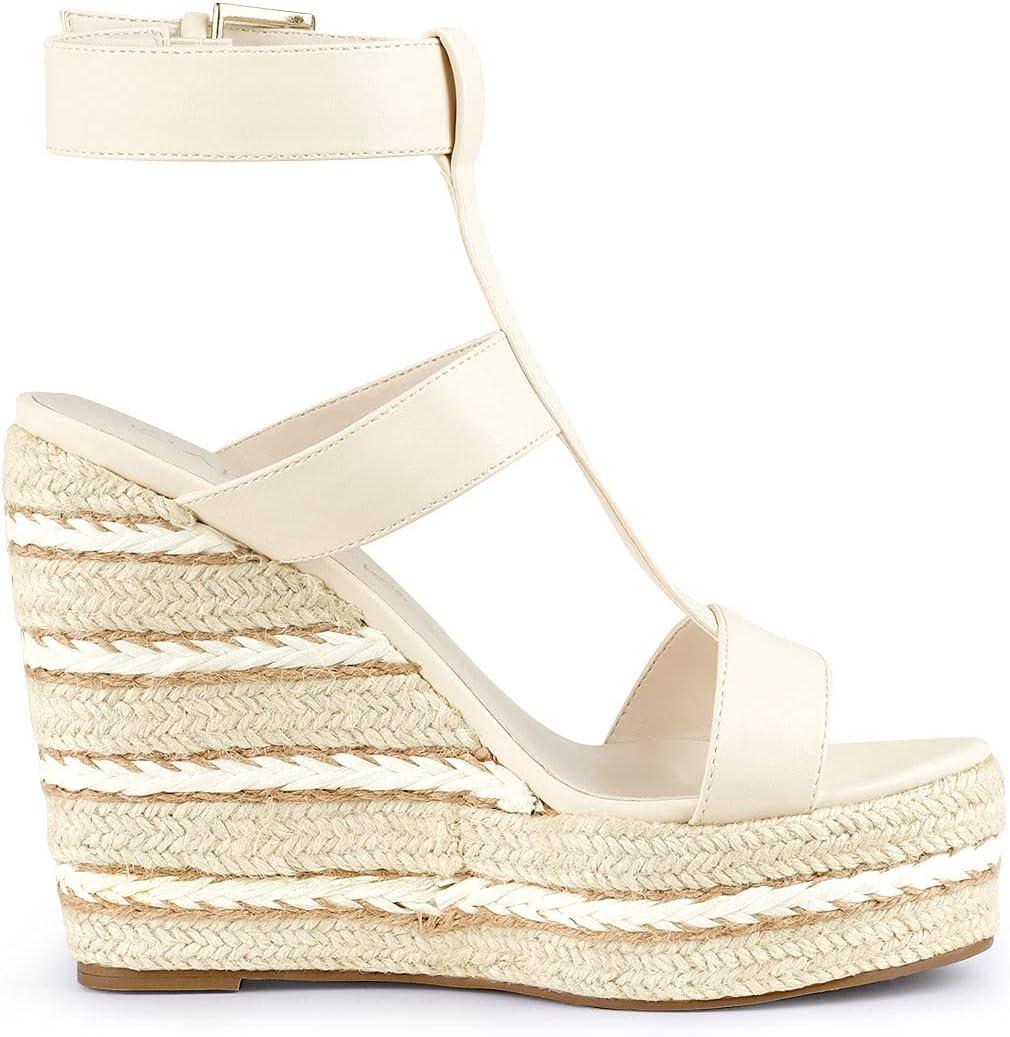imageAllegra K Womens Espadrille Strappy Platform Wedges SandalsBeige