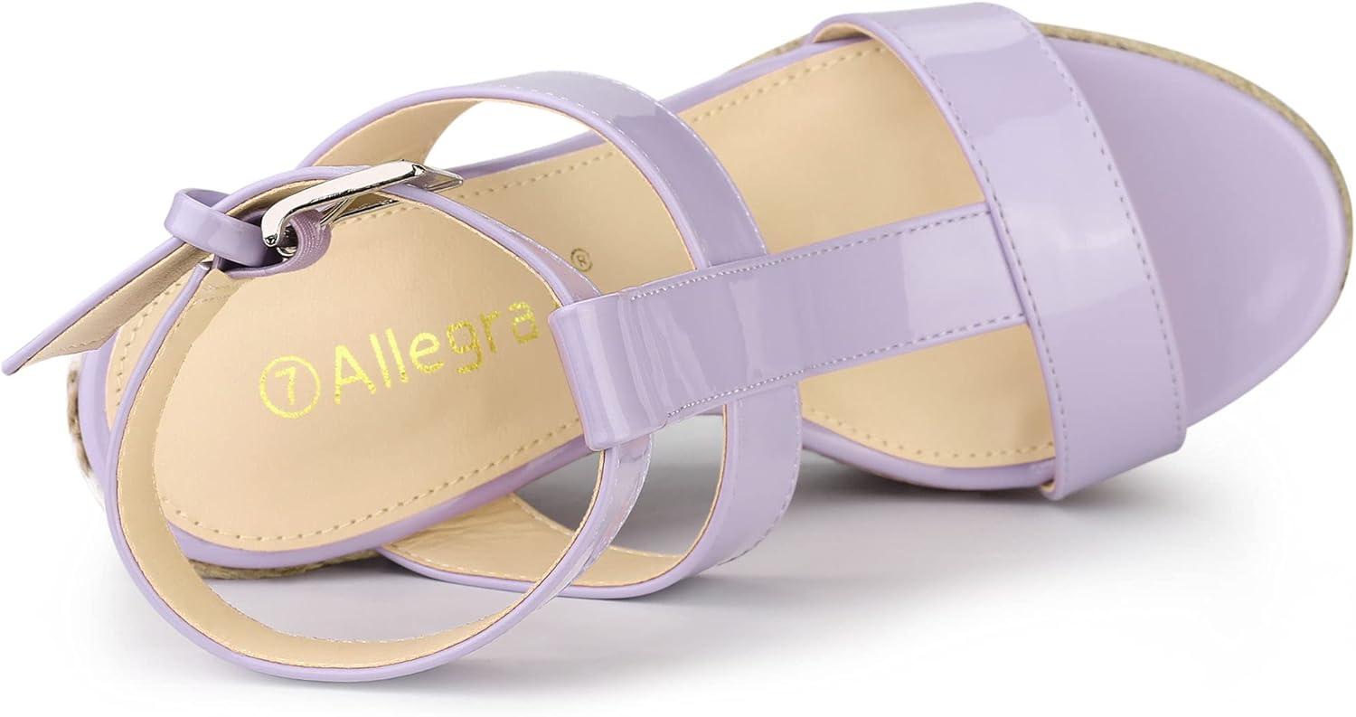 imageAllegra K Womens Espadrille Strappy Platform Wedges SandalsPurple