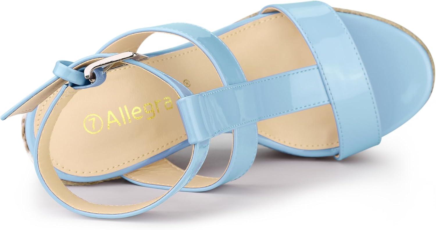 imageAllegra K Womens Espadrille Strappy Platform Wedges SandalsSky Blue