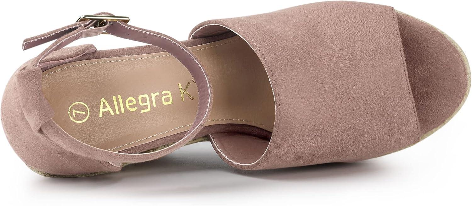 imageAllegra K Womens Espadrilles Platform Heels Wedges SandalsDust Pink