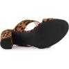 imageAllegra K Womens Block Heel Dual Straps Slide SandalsLeopard