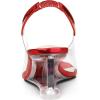 imageAllegra K Womens Clear Slingback Wedges Rhinestone Transparent Peep Toe HeelsRed