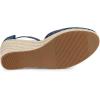 imageAllegra K Womens Closed Toe Espadrille Platform Heels Lace Wedge SandalsNavy Blue