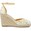 imageAllegra K Womens Closed Toe Espadrille Platform Heels Lace Wedge SandalsYellow