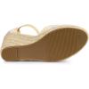 imageAllegra K Womens Closed Toe Espadrille Platform Heels Lace Wedge SandalsYellow