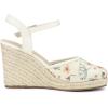 imageAllegra K Womens Closed Toe Platform Espadrilles Lace Wedge Heel SandalsWhite Green