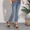 imageAllegra K Womens Cork Wedges Platform Wedge Heel SandalsBlack
