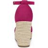 imageAllegra K Womens Espadrille Platform Ankle Strap Wedge Heel SandalsHot Pink