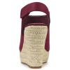 imageAllegra K Womens Espadrille Platform Heeled Wedges SandalsBurgundy