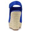 imageAllegra K Womens Espadrille Platform Heeled Wedges SandalsDeep Blue