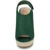 imageAllegra K Womens Espadrille Platform Heeled Wedges SandalsEmerald Green