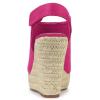 imageAllegra K Womens Espadrille Platform Heeled Wedges SandalsHot Pink