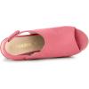 imageAllegra K Womens Espadrille Platform Heeled Wedges SandalsWatermelon Red