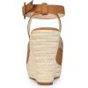 imageAllegra K Womens Espadrille Platform Slingback Wedges Heels SandalsBrown