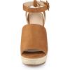 imageAllegra K Womens Espadrille Platform Slingback Wedges Heels SandalsBrown