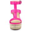 imageAllegra K Womens Espadrille Strappy Platform Wedges SandalsHot Pink