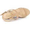 imageAllegra K Womens Espadrille Strappy Platform Wedges SandalsNude