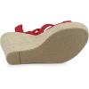 imageAllegra K Womens Espadrilles Platform Heels Lace Up Wedge SandalsRed