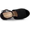 imageAllegra K Womens Espadrilles Platform Heels Wedges SandalsBlack