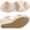 imageAllegra K Womens Espadrilles Platform Wedges Open Toe Wedge Heel SandalsBeige