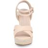 imageAllegra K Womens Espadrilles Platform Wedges Open Toe Wedge Heel SandalsBeige
