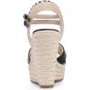imageAllegra K Womens Espadrilles Platform Wedges Open Toe Wedge Heel SandalsBlack