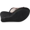imageAllegra K Womens Glitter Platform Heels Slide Wedge SandalsBlack Gold