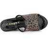imageAllegra K Womens Glitter Platform Heels Slide Wedge SandalsBlack Gold