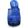 imageAllegra K Womens Glitter Platform Heels Slide Wedge SandalsBlue