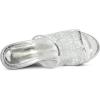 imageAllegra K Womens Glitter Platform Heels Slide Wedge SandalsSilver