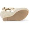 imageAllegra K Womens Lace Up Espadrilles Platform Platform Wedges SandalsBeige