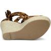 imageAllegra K Womens Lace Up Espadrilles Platform Platform Wedges SandalsLeopard