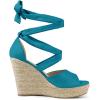 imageAllegra K Womens Lace Up Espadrilles Platform Platform Wedges SandalsTeal