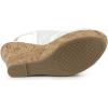 imageAllegra K Womens Open Toe Platform Heel Lace Wedges SandalsWhite