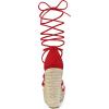 imageAllegra K Womens Platform Espadrilles Heels Clear Strap Lace Up Wedges SandalsRed