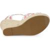 imageAllegra K Womens Platform Floral Printed Slingback Espadrille Wedge SandalsRed