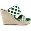 imageAllegra K Womens Platform Polka Dots Heel Espadrille Wedge SandalsDark Green