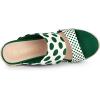 imageAllegra K Womens Platform Polka Dots Heel Espadrille Wedge SandalsDark Green