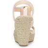 imageAllegra K Womens Wedges Zipper Sandals Platform Wedges Heels SandalsBeige