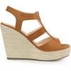 imageAllegra K Womens Wedges Zipper Sandals Platform Wedges Heels SandalsBrown